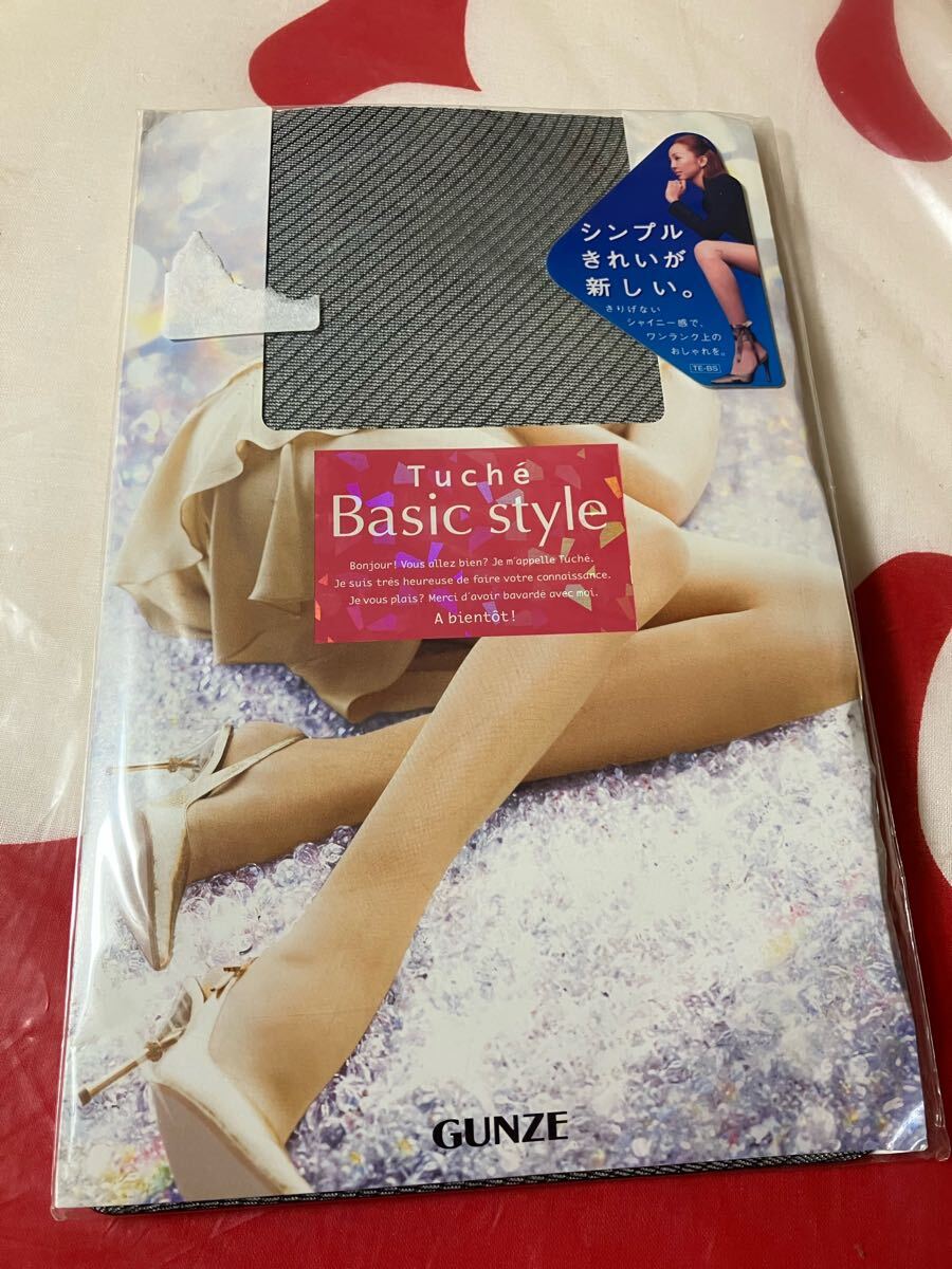 gunze tuche パンティストッキング ベーシック シャイニー ブラック パンスト グンゼ panty stocking 柄 デザイン拍卖
