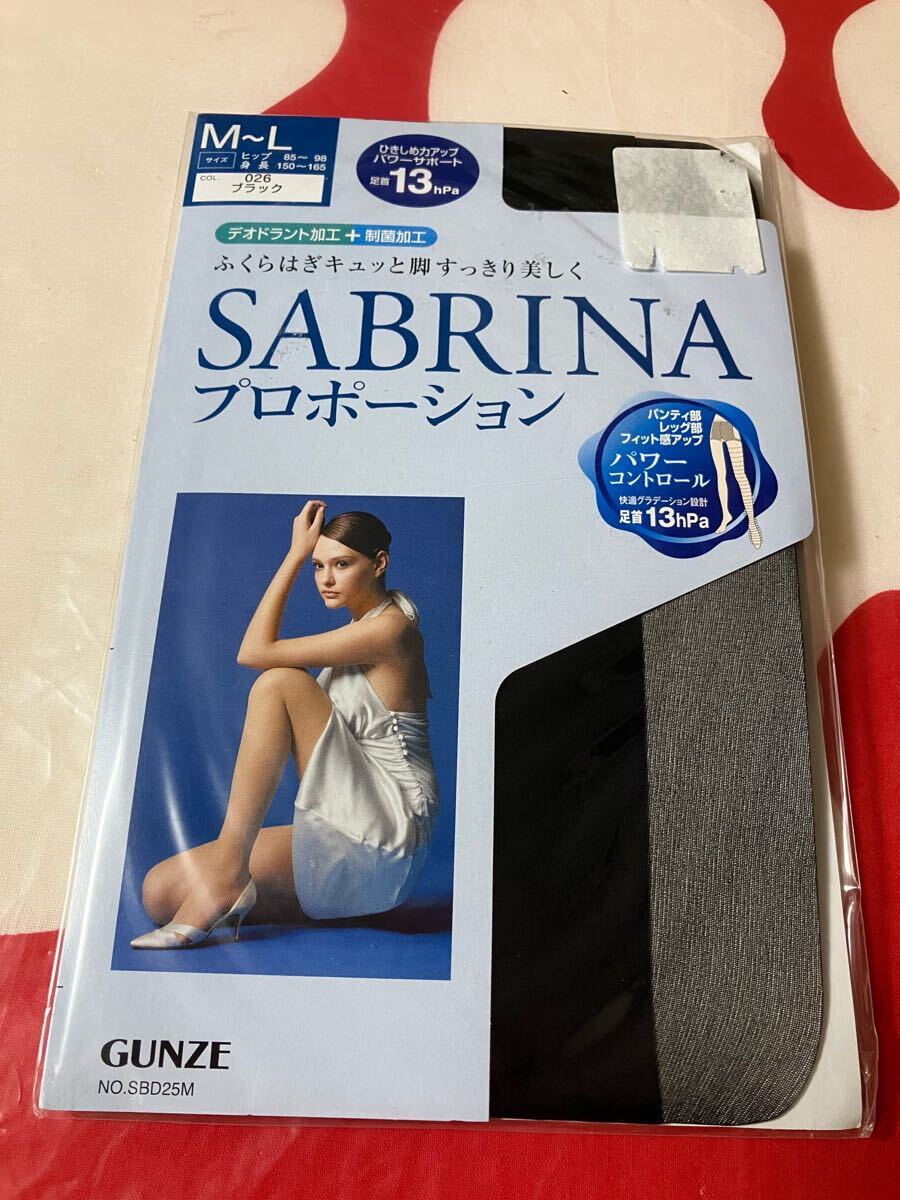 gunze sabrina プロポーション パワーサポート ブラック パンティストッキング グンゼ サブリナ panty stocking パンスト 黒 快適 着圧 拍卖