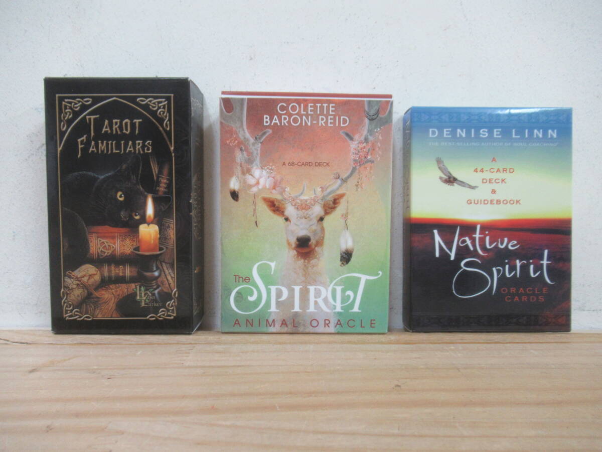L65☆ 【 タロットカード 3セット 】 ファミリア スピリットアニマルオラクル ネイティブスピリットオラクルカード リサ・パーカー 250411拍卖