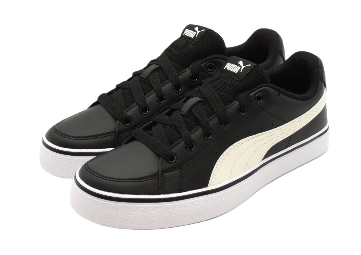 PUMA プーマ V コート バルク レディース メンズ スニーカー PUMA V Court Vulc 389907 プーマブラック/ウィスパーホワイト 25.0cm拍卖