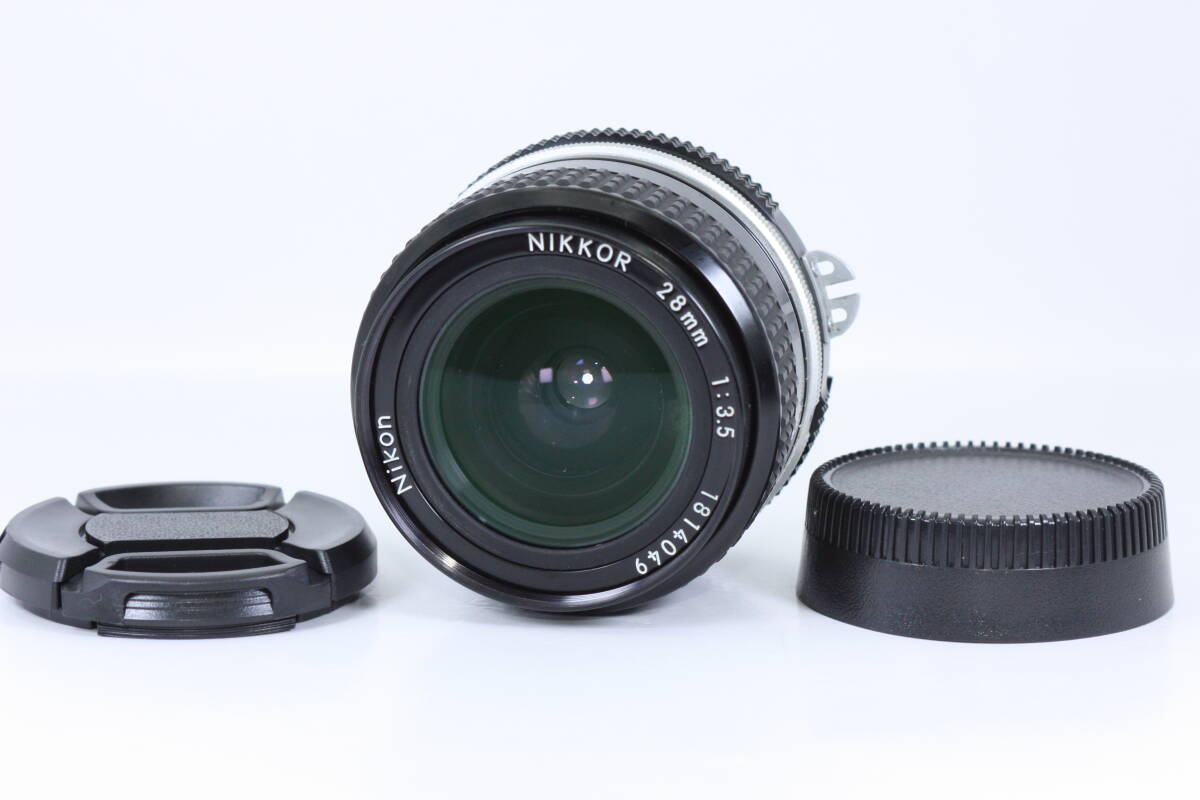 NIKON Ai NIKKOR 28mm F3.5 動作正常 曇りあり#455拍卖
