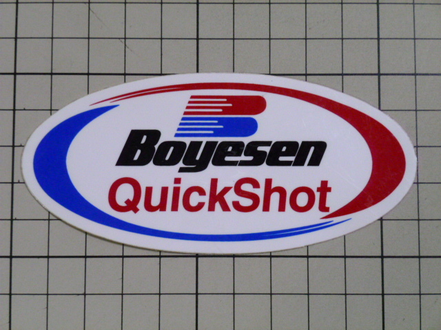 正規品 Boyesen QuickShot ステッカー (108×50mm) ボイセン クイックショット拍卖