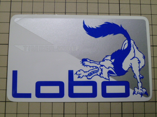 希少 正規品 LEAD工業 TIMBER WOLF Lobo ステッカー 当時物 です(127×78mm) リード工業拍卖