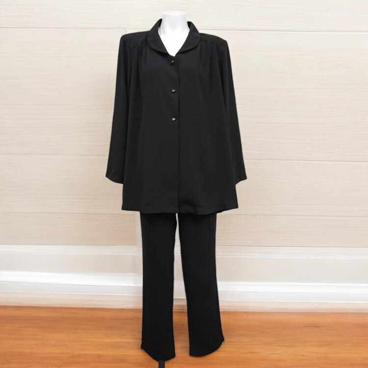 ★ブラックフォーマル パンツスーツ LL拍卖
