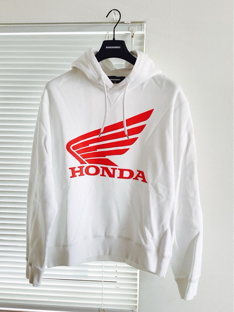 訳あり未使用品【DSQUARED2】ディースクエアード 2023春夏モデル HONDA ホンダ スウェットパーカー プルオーバー M 定価74800円拍卖