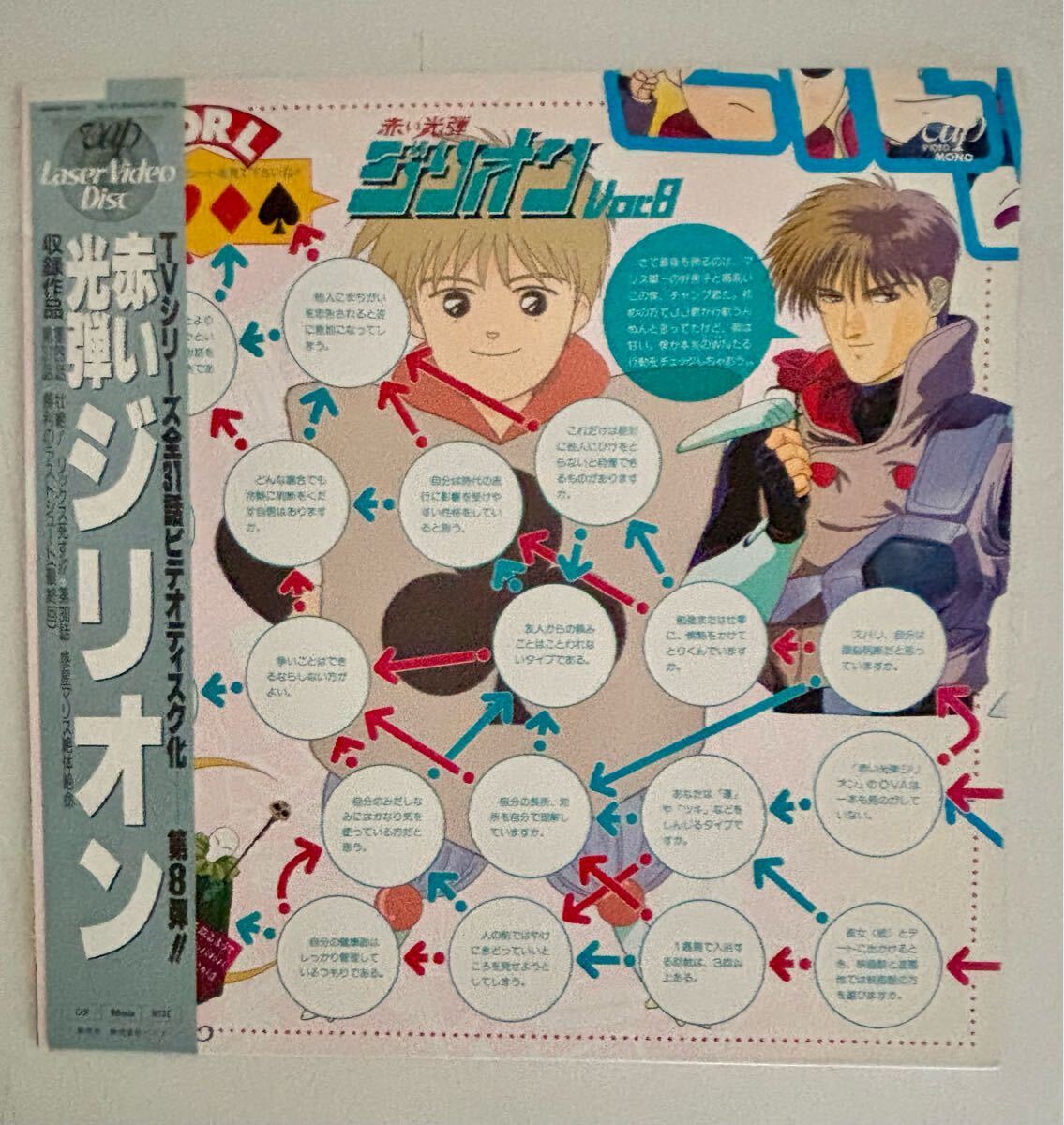 LD 「赤い光弾ジリオンVol.8」 帯付 ハガキ付拍卖