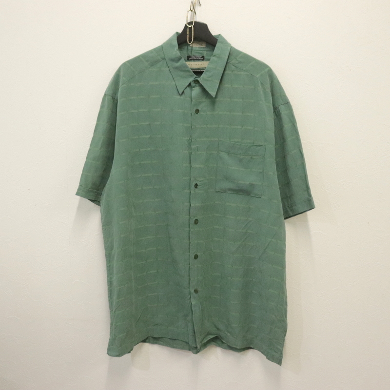 j526 2000年代製 RETREAT 半袖シャツ■00s 表記Lサイズ グリーン 緑 チェック アメカジ トップス 古着 古着卸 オールド 激安 希少 検 90s拍卖