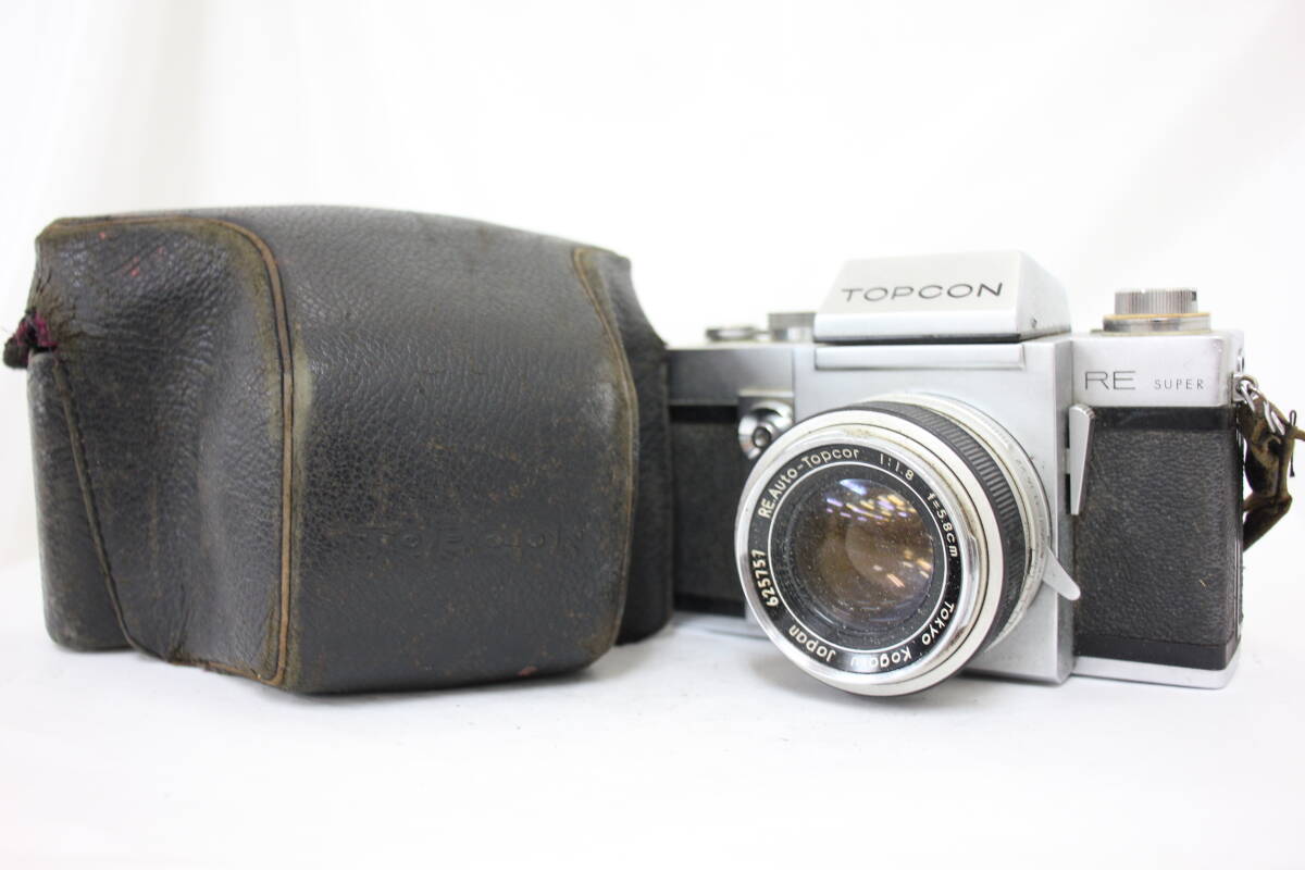 【訳あり品】 トプコン Topcon RE Super RE.Auto-Topcor 5.8cm F1.8 ケース付き ボディレンズセット e266拍卖
