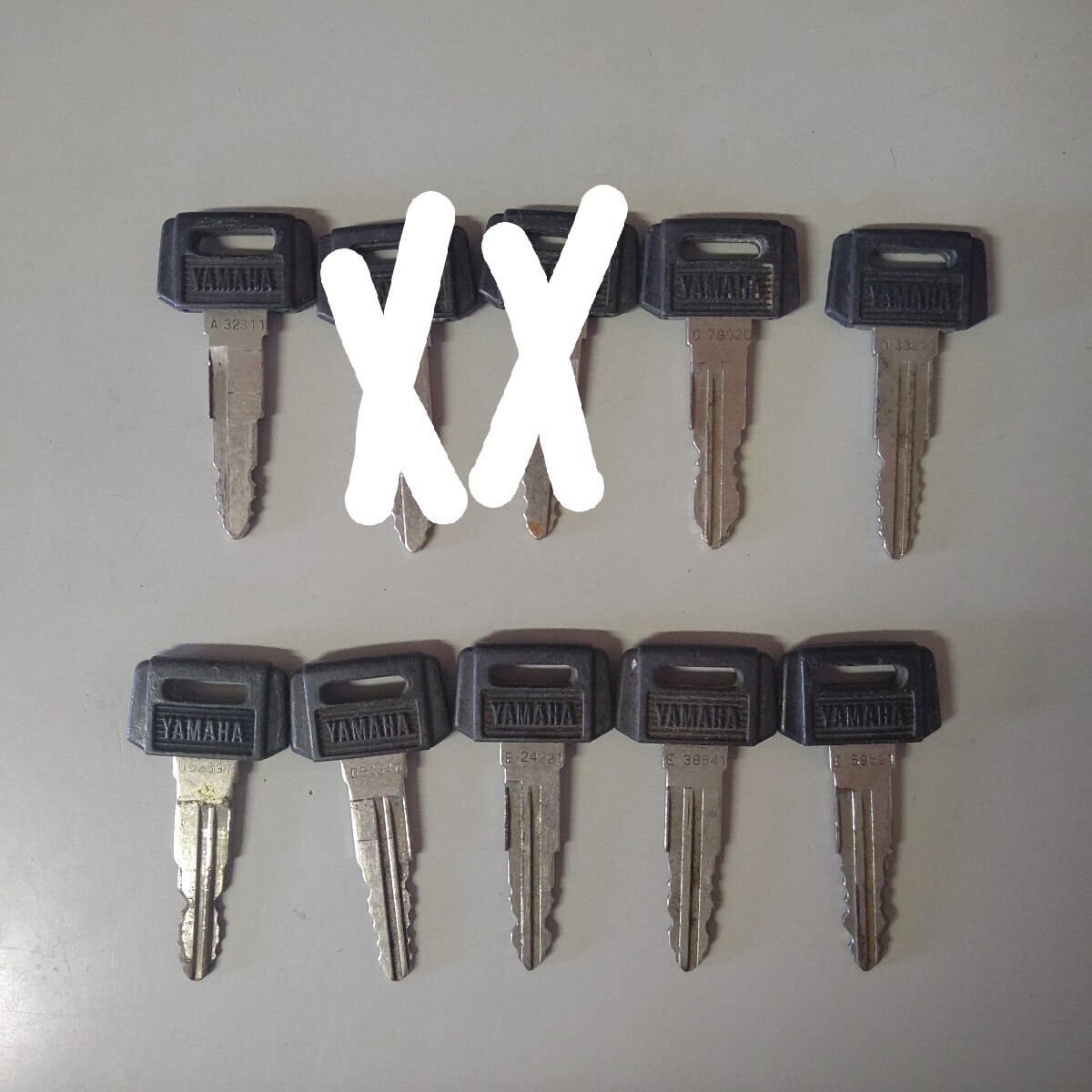 ヤマハ イグニッションキー 鍵 カギ A B C D E スマートレター送料 ¥210円拍卖