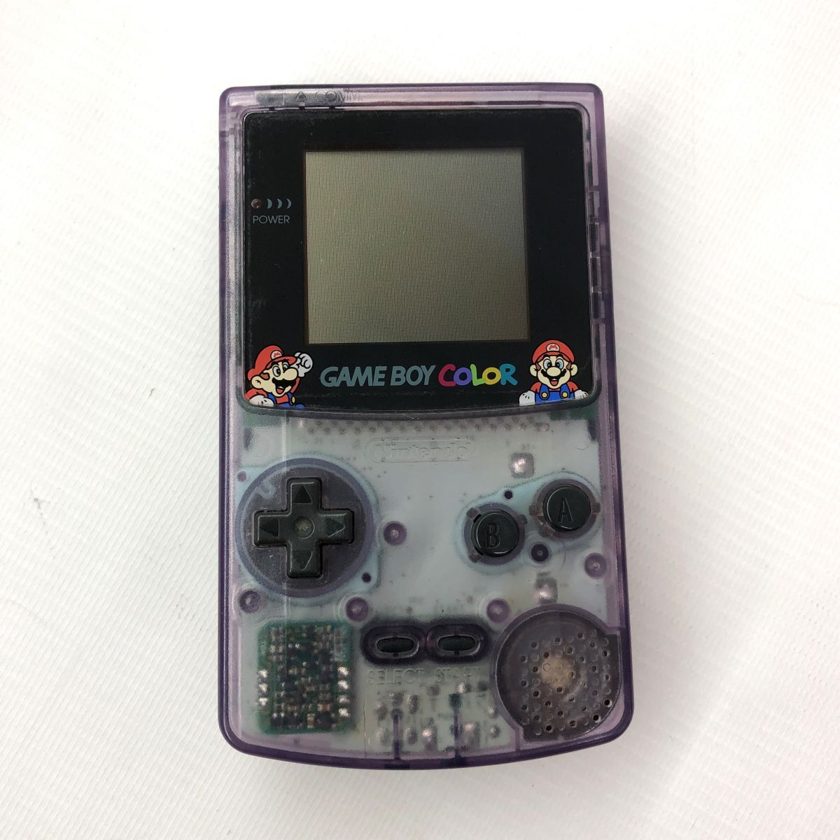 《ジャンク》ゲームボーイカラー 本体 ジャスコ限定 クリアパープル マリオver. GAMEBOY color CGB-001/GB《ゲーム・山城店》◆B389拍卖