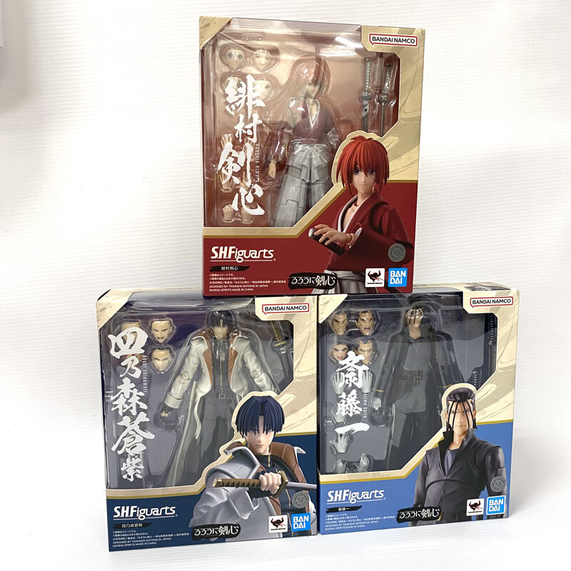 《未開封》S.H.Figuarts 緋村剣心 斎藤一 四乃森蒼紫 三体セット るろうに剣心 明治剣客浪漫譚《フィギュア・山城店》◆O6086拍卖