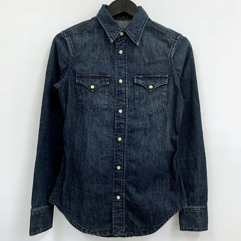 RALPH LAUREN ラルフローレン ウエスタン デニム長袖シャツ サイズ : 2/店頭/他モール併売《レディース古着・山城店》A3321拍卖