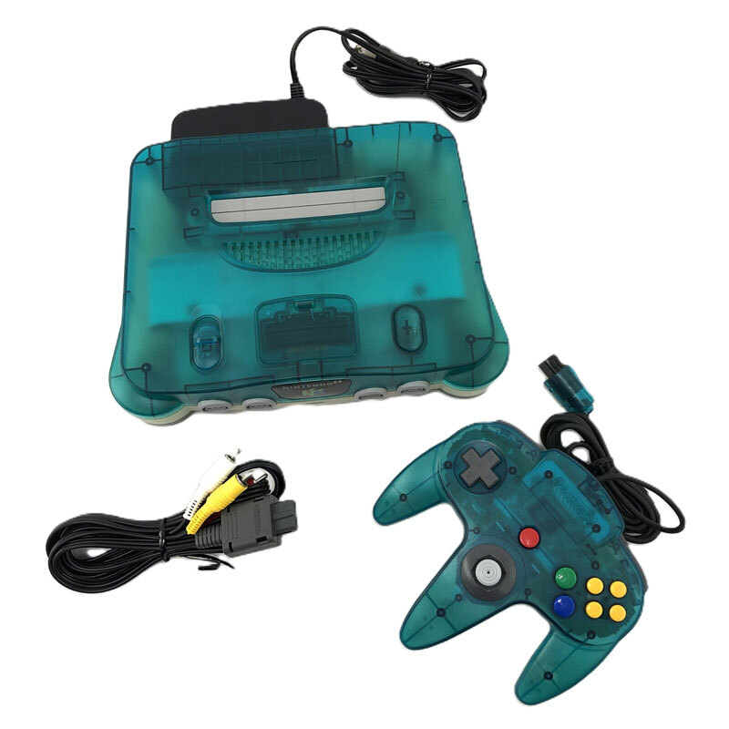 《ジャンク扱い》《レトロ》ニンテンドウ64 クリアブルー+AVケーブル 動作確認済み/Nintendo/ロクヨン/店頭/併売《ゲーム・山城店》R456拍卖