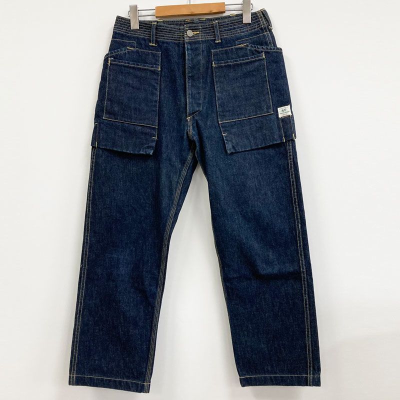 SASSAFRAS ササフラス デニムパンツ/ワークパンツ サイズ : S/アメカジ/店頭/他モール併売《メンズ古着・山城店》S480拍卖