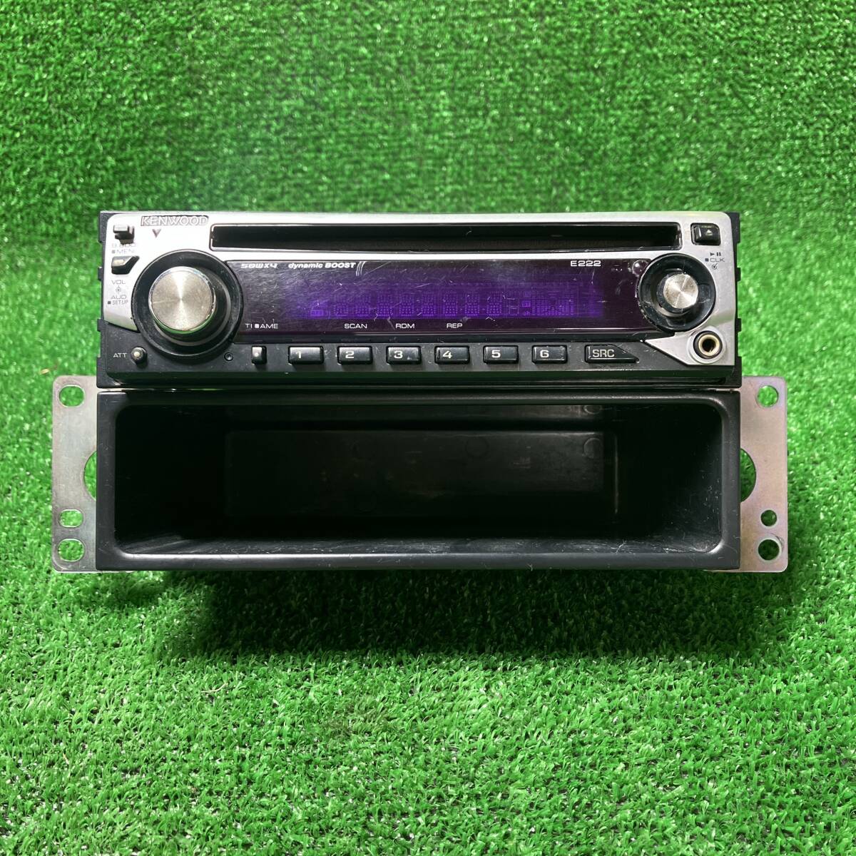 【244】ケンウッド E222 CDプレイヤー 小物入れ付 現状品拍卖