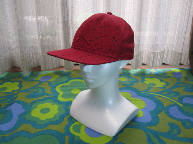 NIKE ナイキ AJ JUMP MAN キャップ 帽子 サイズF レッド/ブラック ポリエステル100 USED 拍卖