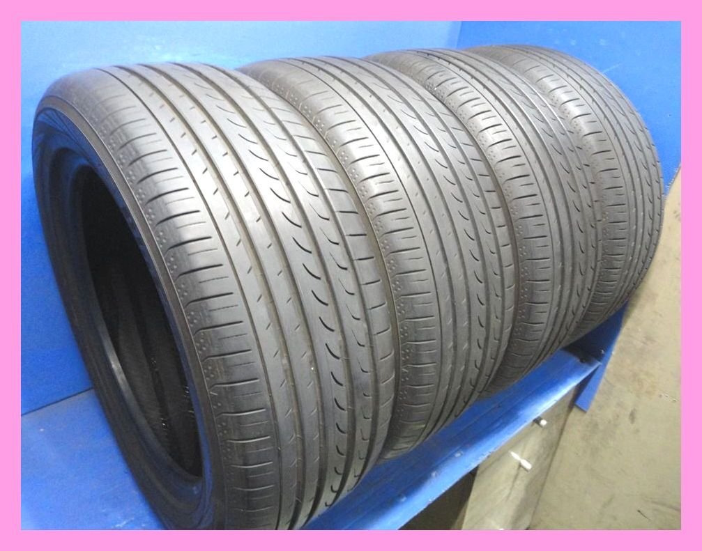 2020-2021年製 8-9分山 9分山 4本セット ミニバン ヨコハマ YZ★ ブルーアース RV02 【215/55R17】 4本★QD0289 オデッセイ エスティマ拍卖