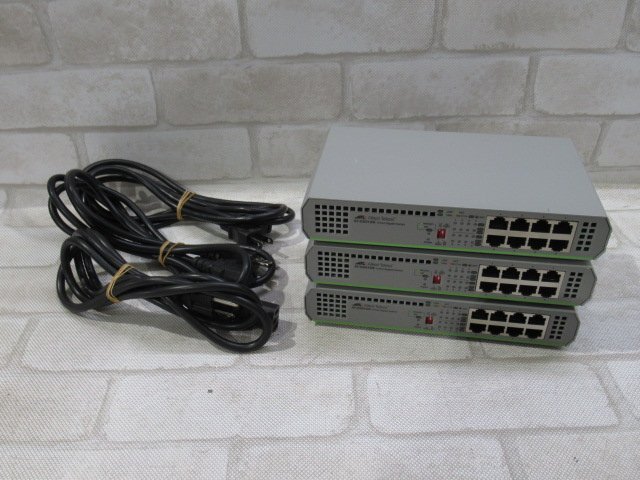 Ω 新R 0094♪ 保証有 Allied Telesis【 AT-GS910/8 】アライドテレシス CentreCOM ギガビットイーサネット・スイッチ 3台セット拍卖