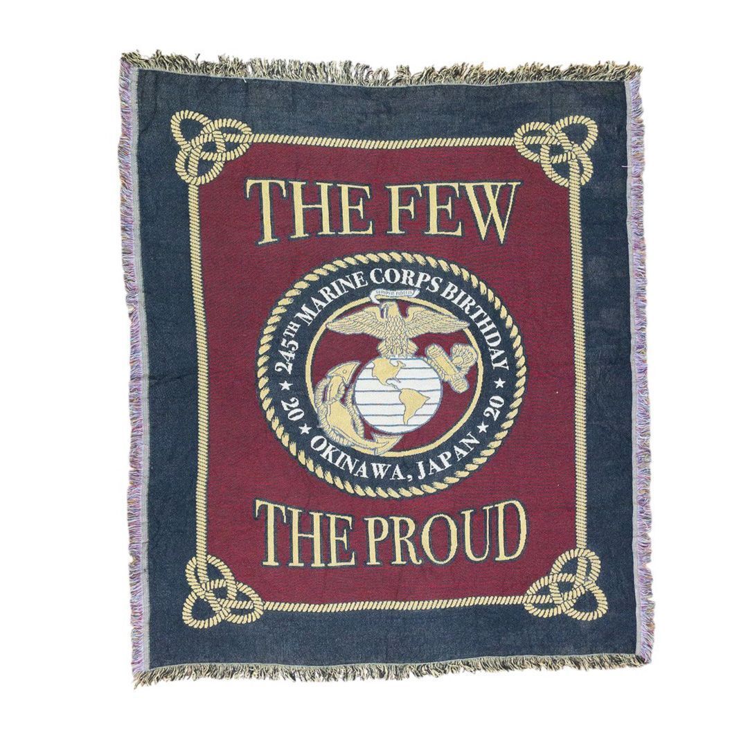 vintageラグ カーペット 米軍 USMC 海兵隊 245周年記念 1249拍卖