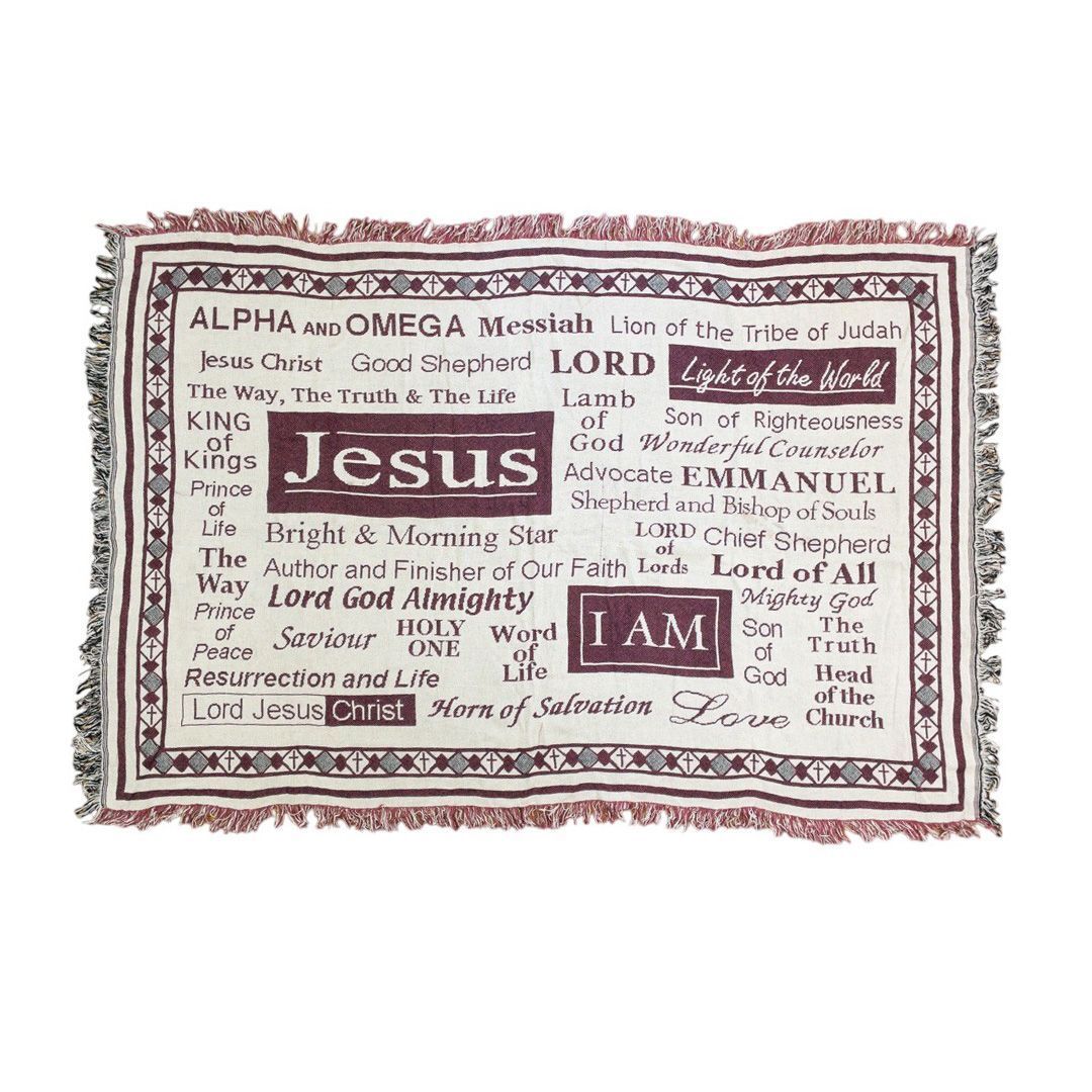 vintageラグ カーペット イエス・キリスト 宗教 1225拍卖