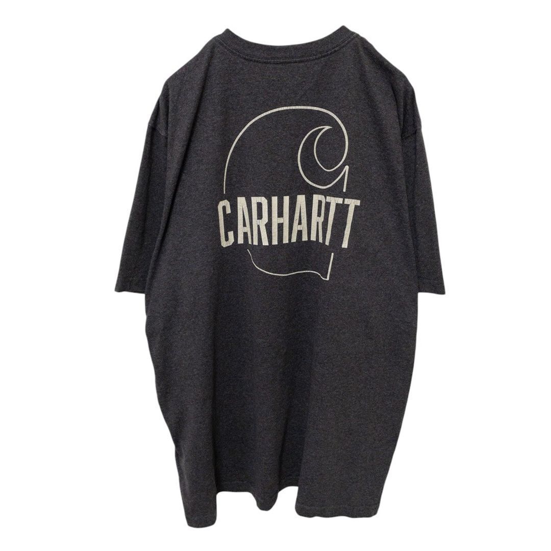 【Carhartt】 ビッグロゴ バックプリントTシャツ S-1214拍卖