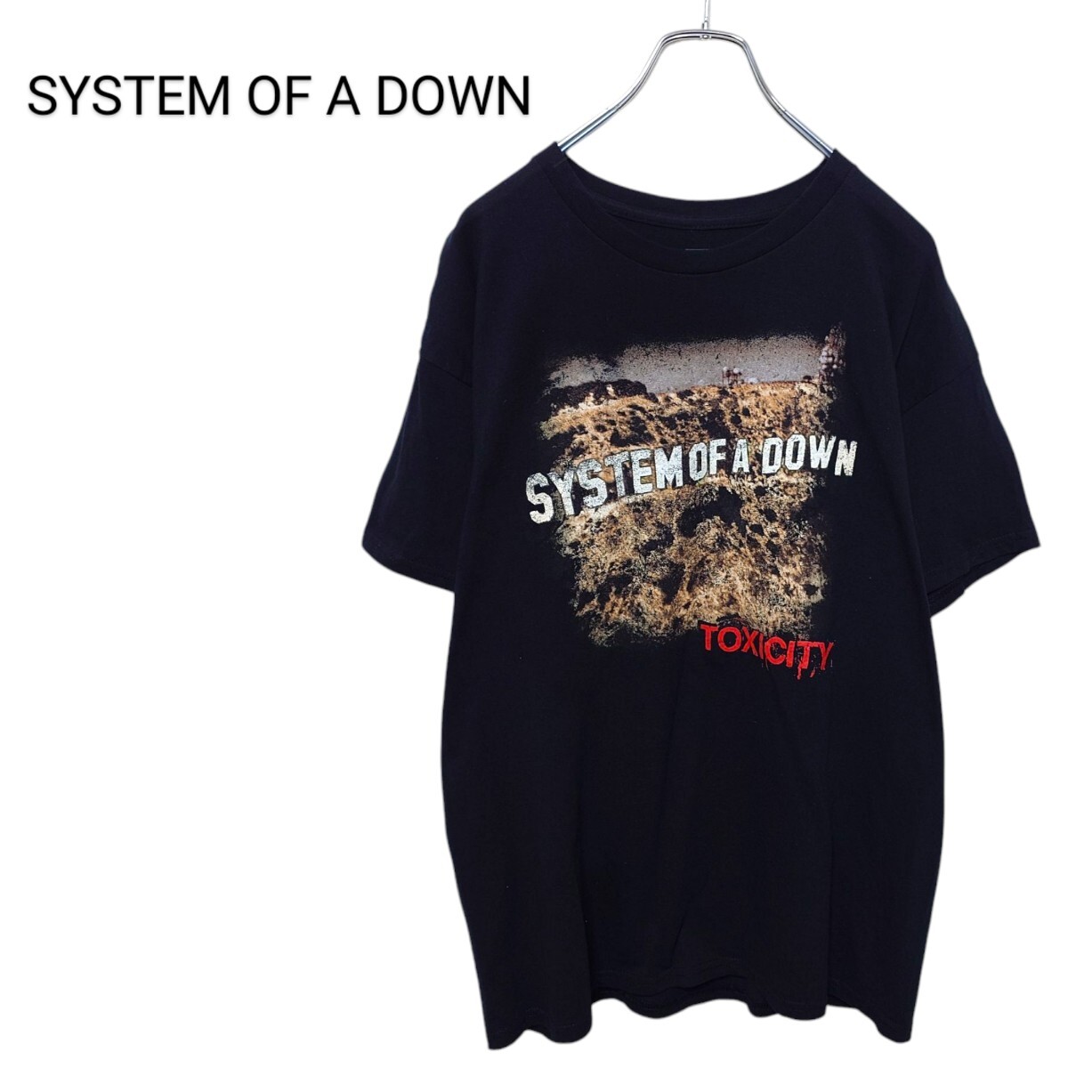 SYSTEM OF A DOWN TOXICITY バンドTシャツ A3432 拍卖