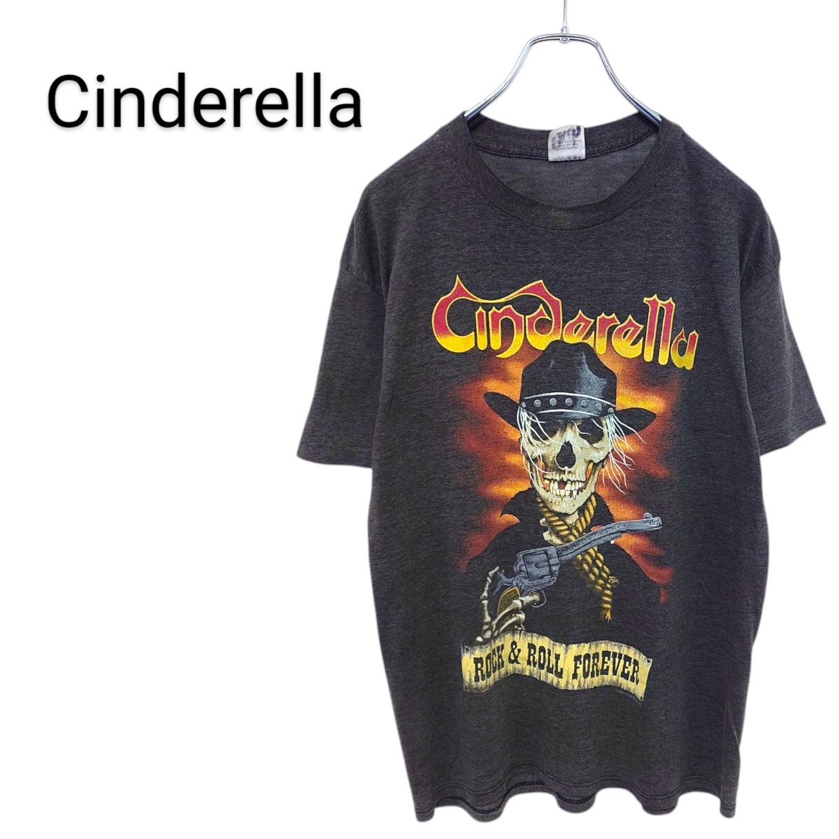 80's Cinderella シングルステッチ 1989ツアーT A-3461拍卖