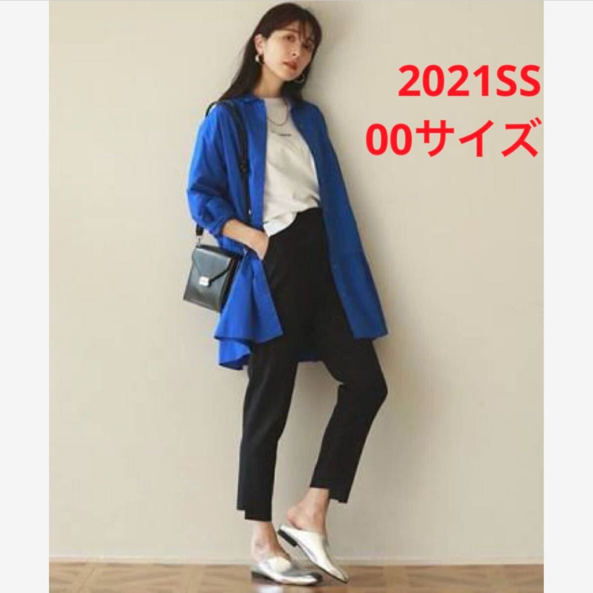 ほぼ新品*BARNYARDSTORM ステップヘムテーパードパンツ黒00拍卖