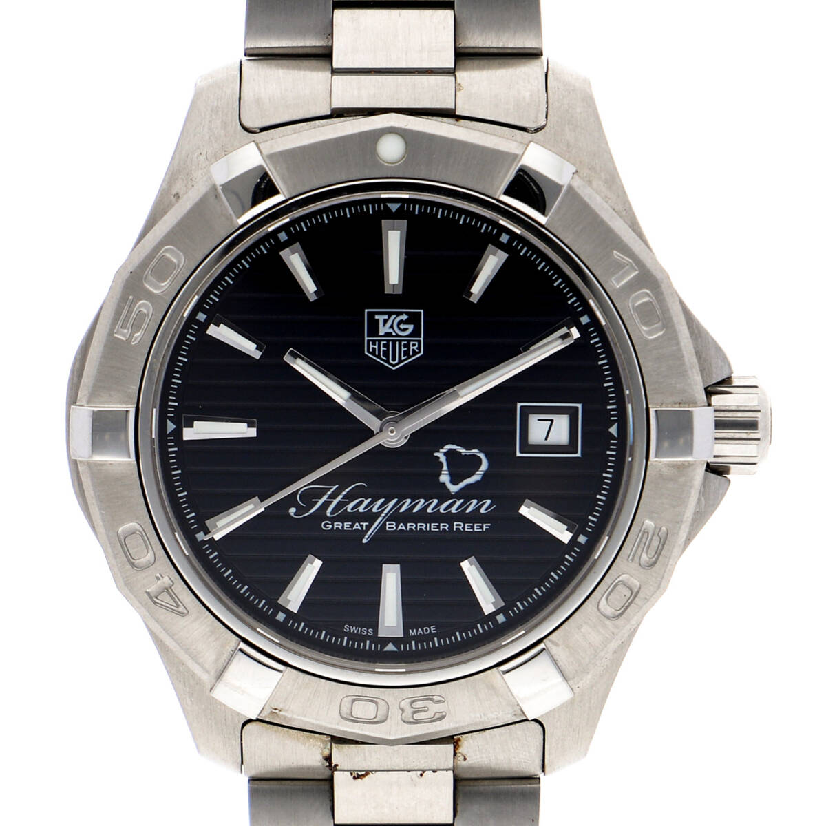 TAG HEUER タグホイヤー WAP201Y アクアレーサー ブラックダイヤル SS 自動巻き メンズ【129347】拍卖