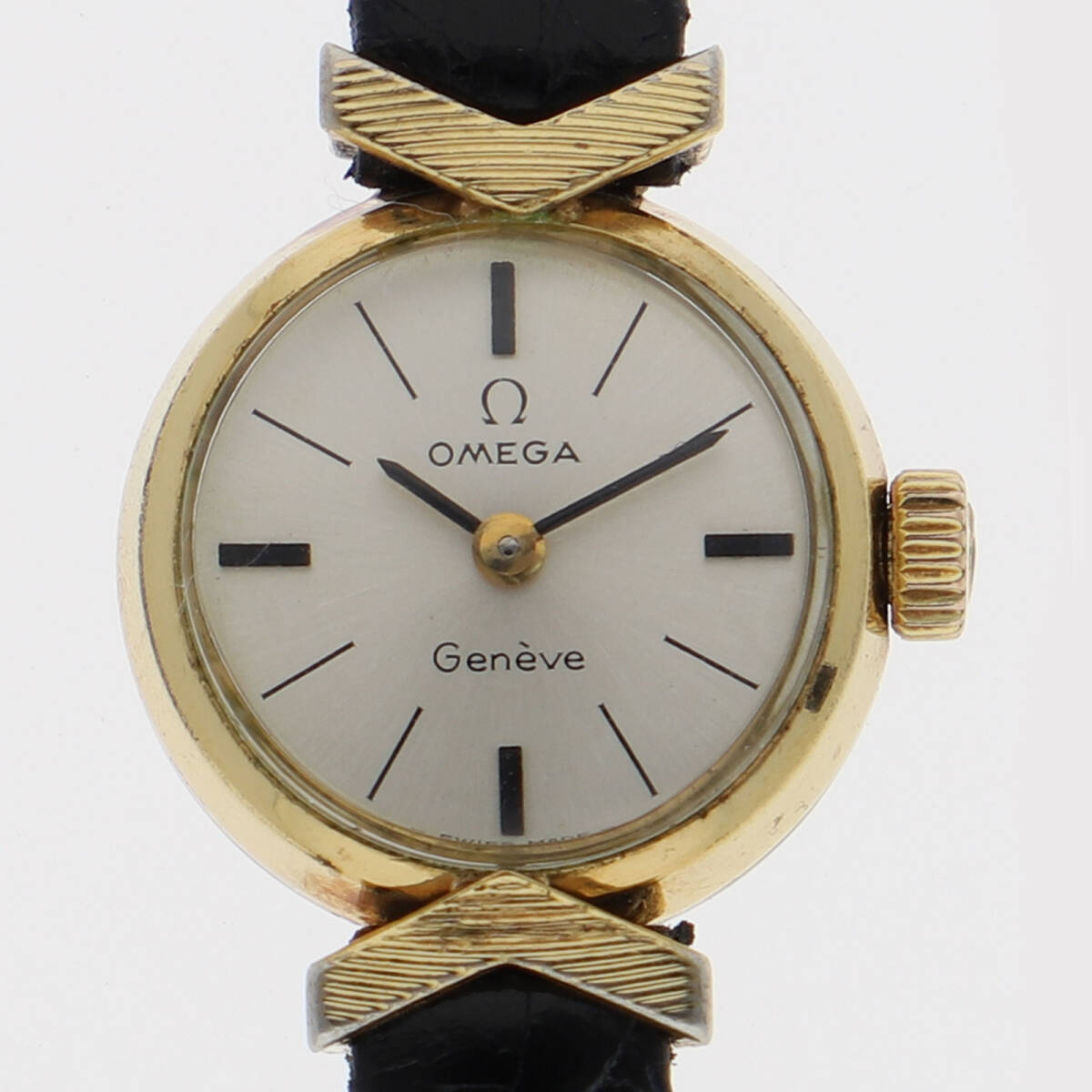 OMEGA オメガ 511.306 ジュネーブ シルバーダイヤル GF/レザー 手巻き レディース【127621】拍卖