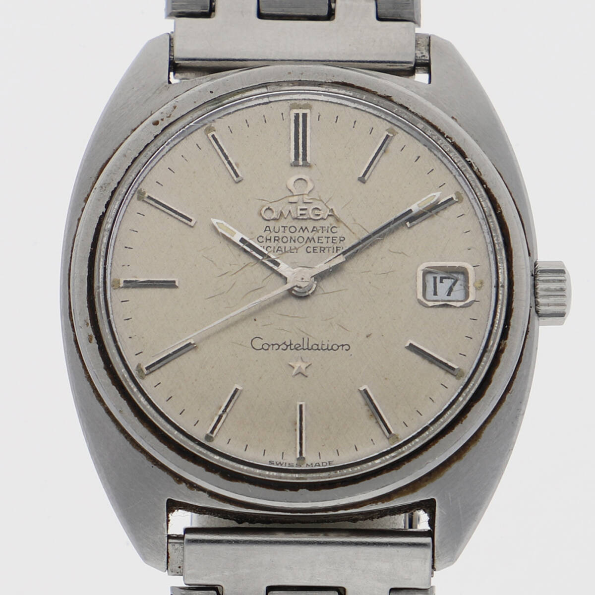 OMEGA オメガ コンステレーション シルバーダイヤル SS 自動巻き メンズ【129657】拍卖