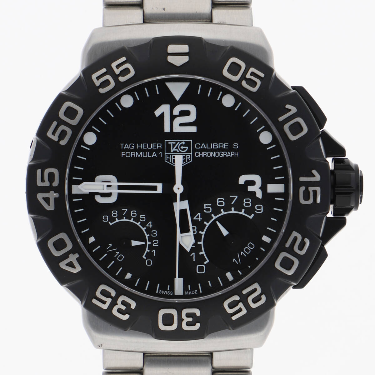TAG HEUER タグホイヤー CAH7010 フォーミュラ1 ブラックダイヤル SS ソーラー メンズ【129769】拍卖