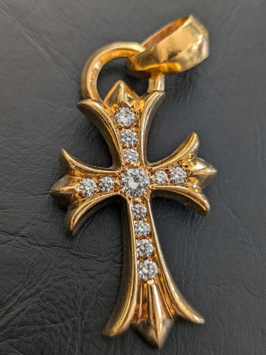 CHROME HEARTS クロムハーツ スモールCHクロス ペンダント 22K ダイヤモンド拍卖