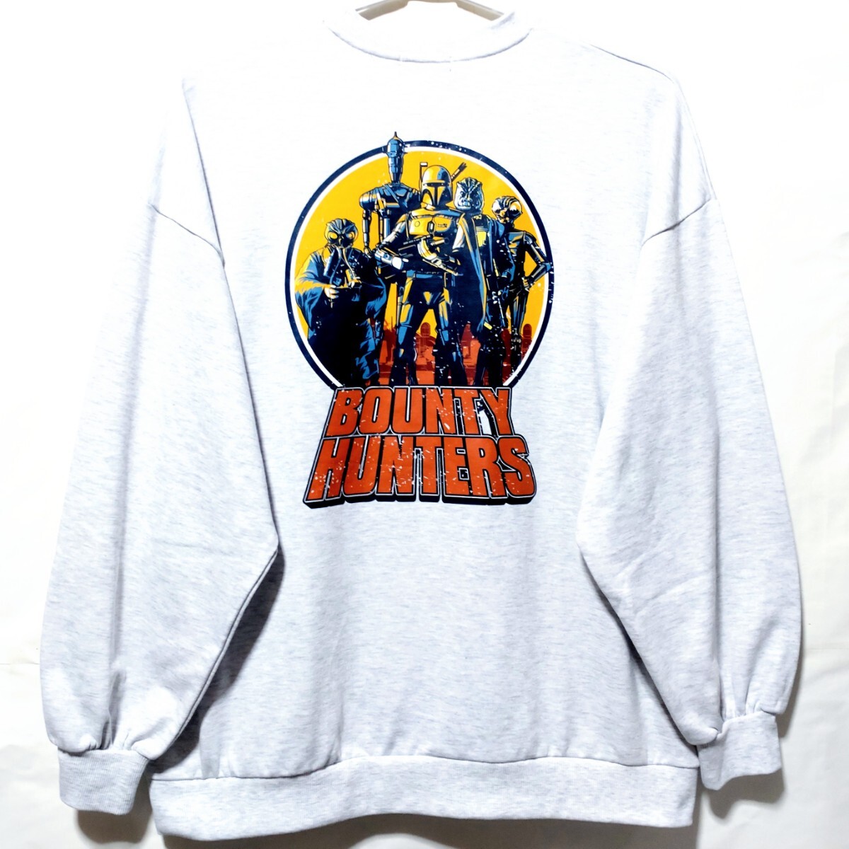 特価/未使用【サイズ=3L(2XL)】STAR WARS×LITTLE POLPA/スターウォーズ×リトルポルパ/裏毛/メンズ/トレーナー/胸囲=106~114cm/light杢gry拍卖