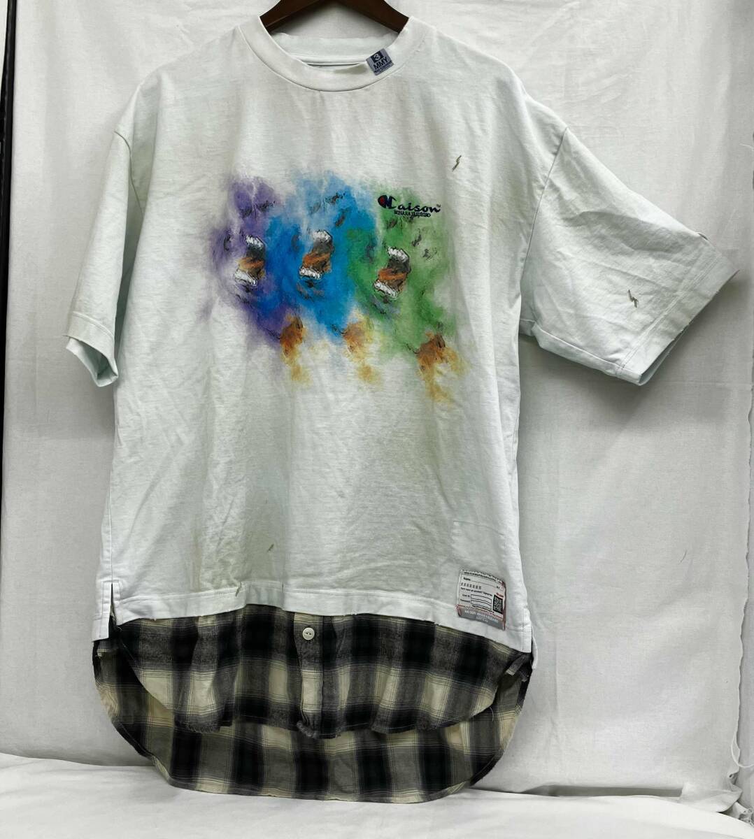 Maison MIHARA YASUHIRO メゾン ミヤハラヤスヒロ/ペパーミントグリーン/A10TS641 /ヴィンテージ加工/サイズ46拍卖