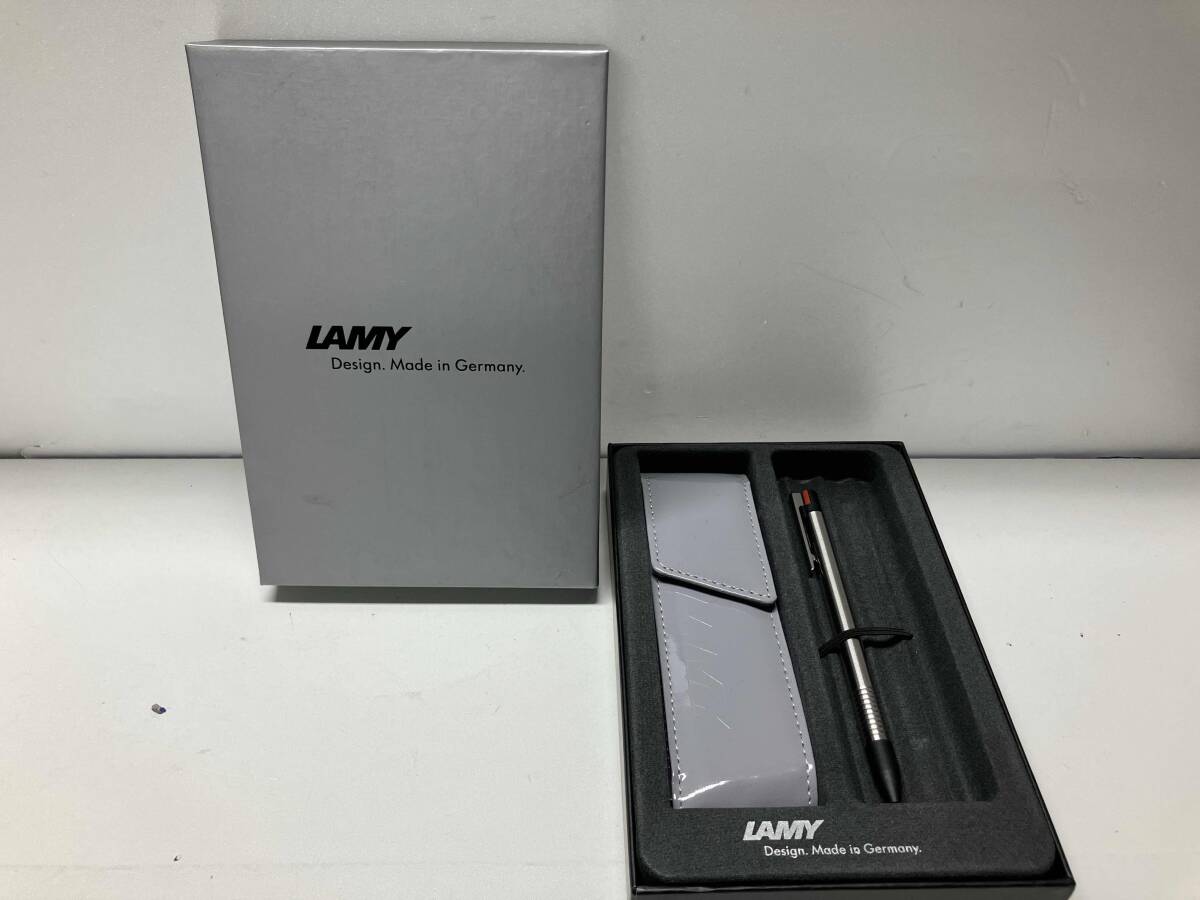 LAMY ラミー logo 3colorマルチシステムペン ペンケース付き 箱あり 赤 青 黒拍卖