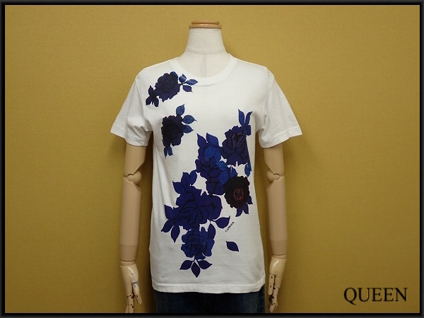 送料無料 OKURA 薔薇プリント Tシャツ・0/XS◆オクラ/HRM/日本製/半袖/レディース/25*4*4-9拍卖