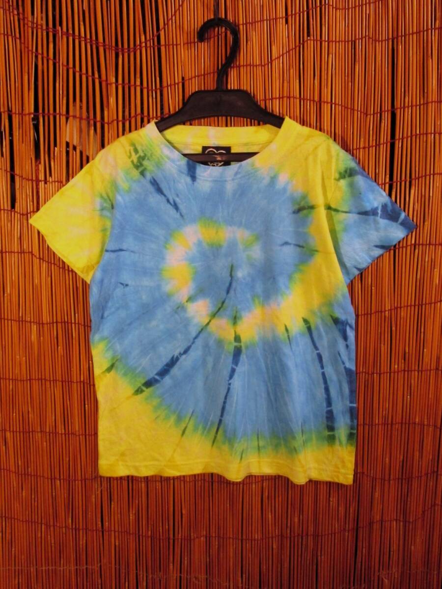 【130cm】③新品*男女兼用*コットン素材*キッズサイズ*タイダイ染め*半袖*Tシャツ拍卖