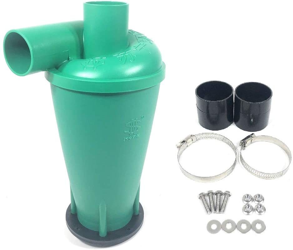 掃除機 集塵機 集じん機 分離機 サイクロン ハイパワー タイプ DIY 木工 作業 道具 自作 アクセサリー パーツ セット グリーン 緑 KRB019拍卖