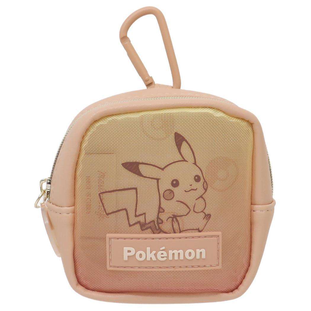 ポケットモンスター ミニポーチ カラビナ付きメッシュミニポーチ グラデーション OR ポケモン マリモクラフト 小物入れ キャラク拍卖
