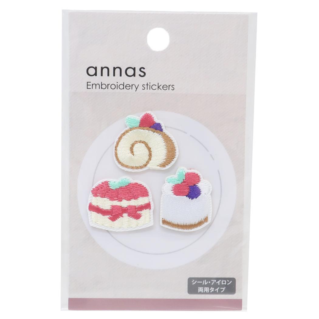 annas アンナス ワッペン 刺繍ワッペンシール スイーツ 学研ステイフル 手芸用品 おしゃれ グッズ拍卖