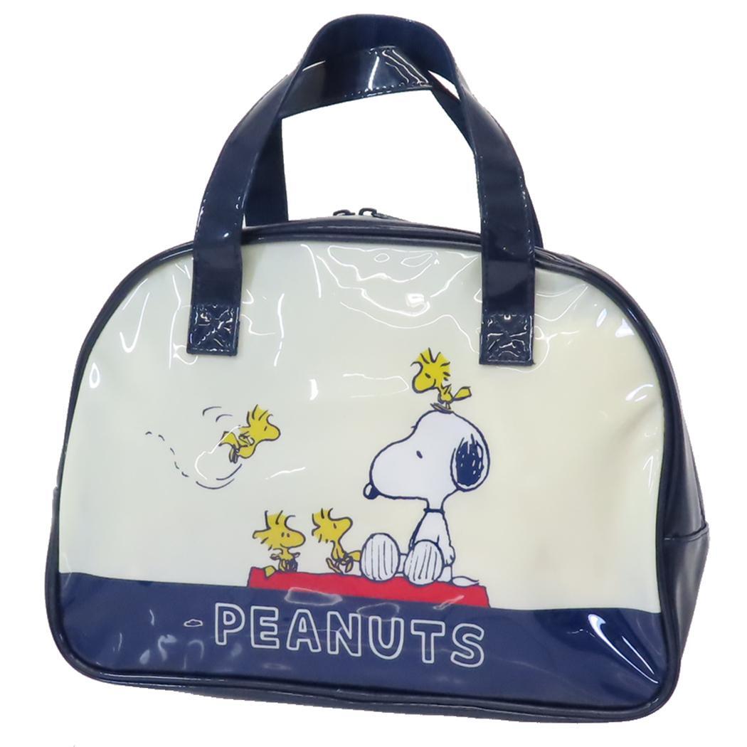 スヌーピー プールバッグ ボストンバッグ ネイビー ピーナッツ マルヨシ 海プール レジャー用品 キャラクター グッズ拍卖