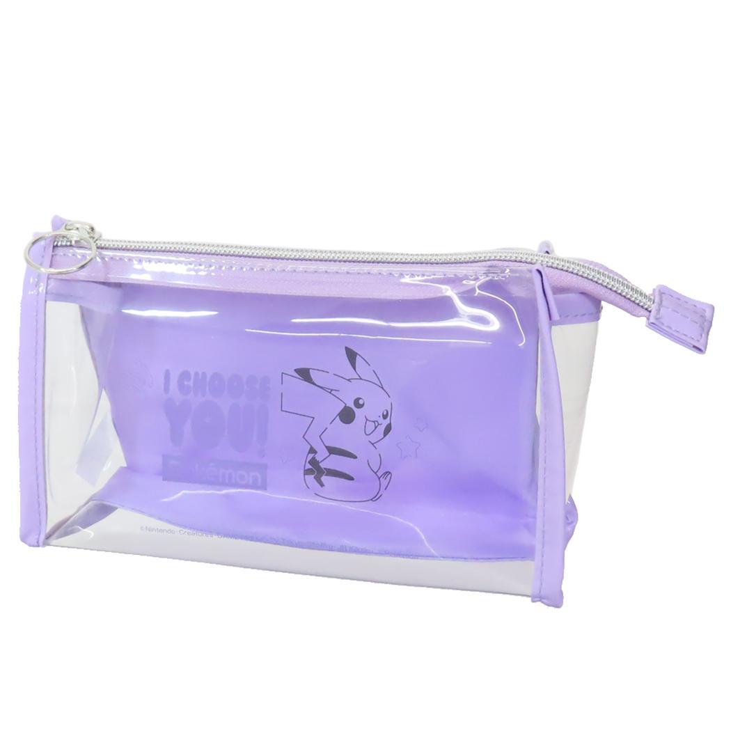 ポケットモンスター ペンケース 三角マチポーチ パープル ポケモン マルヨシ PVCポーチ キャラクター グッズ拍卖