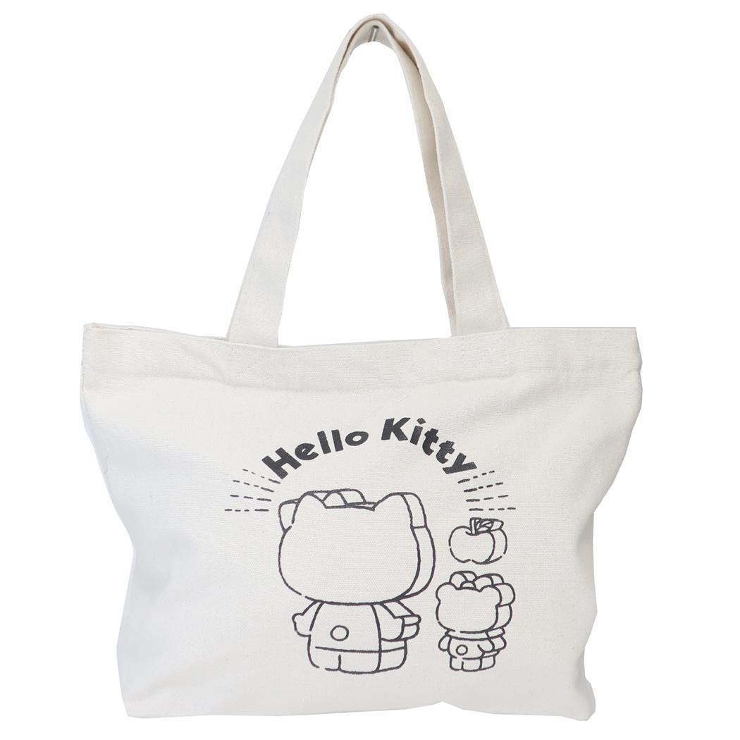 ハローキティ トートバッグ 帆布ミニトートバッグ ブロック サンリオ ジェイズプランニング カジュアル キャラクター グッズ拍卖