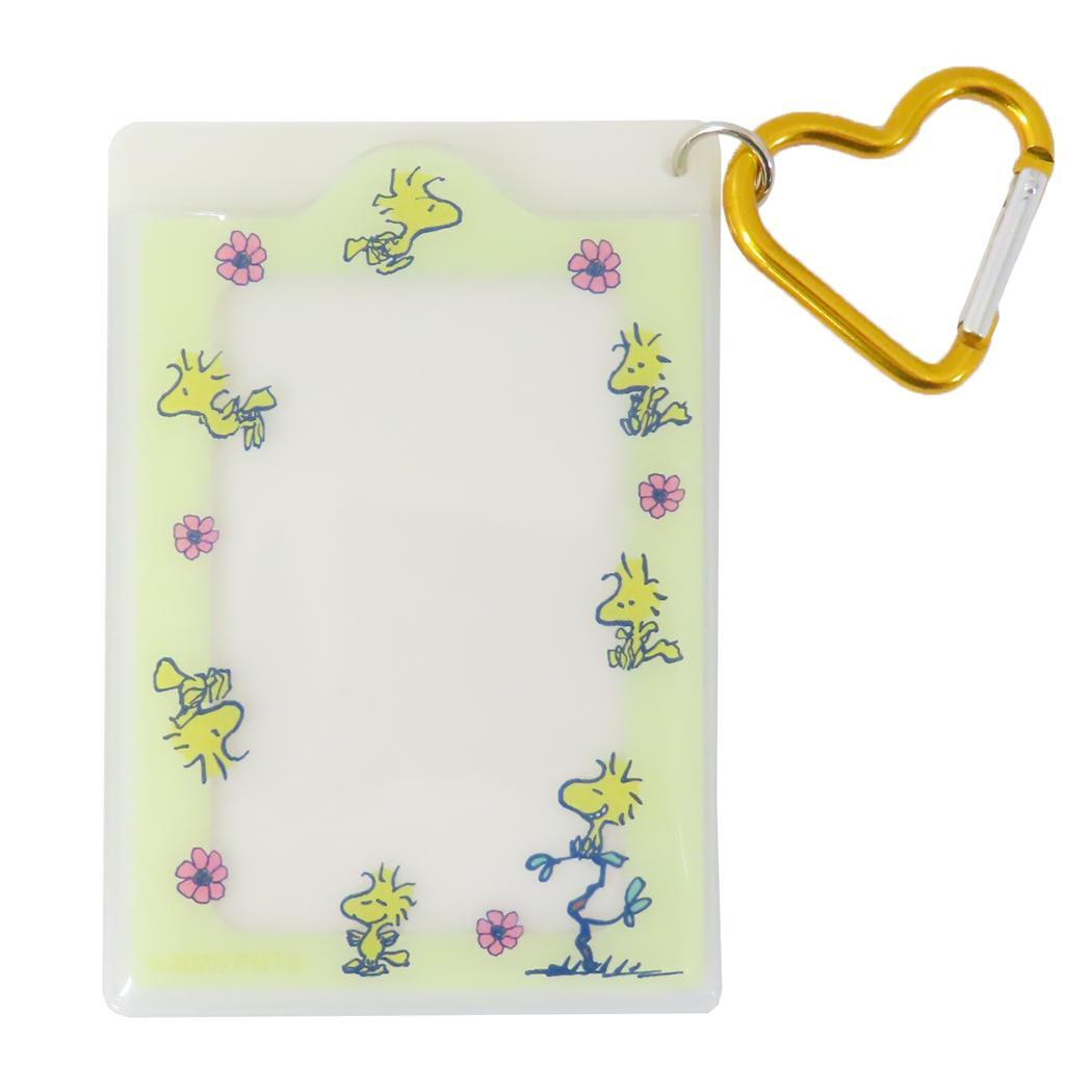 スヌーピー 定期入れ シングルクリアパスケース YE ウッドストック ピーナッツ マリモクラフト ICカードケース 推し活 キャラ拍卖