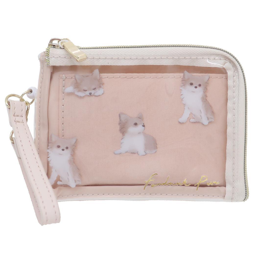 フォンダンピュール 小銭入れ&定期入れ デイリーポーチ チワワ クーリア パスケース コインケース ICカードケース おしゃれ グ拍卖
