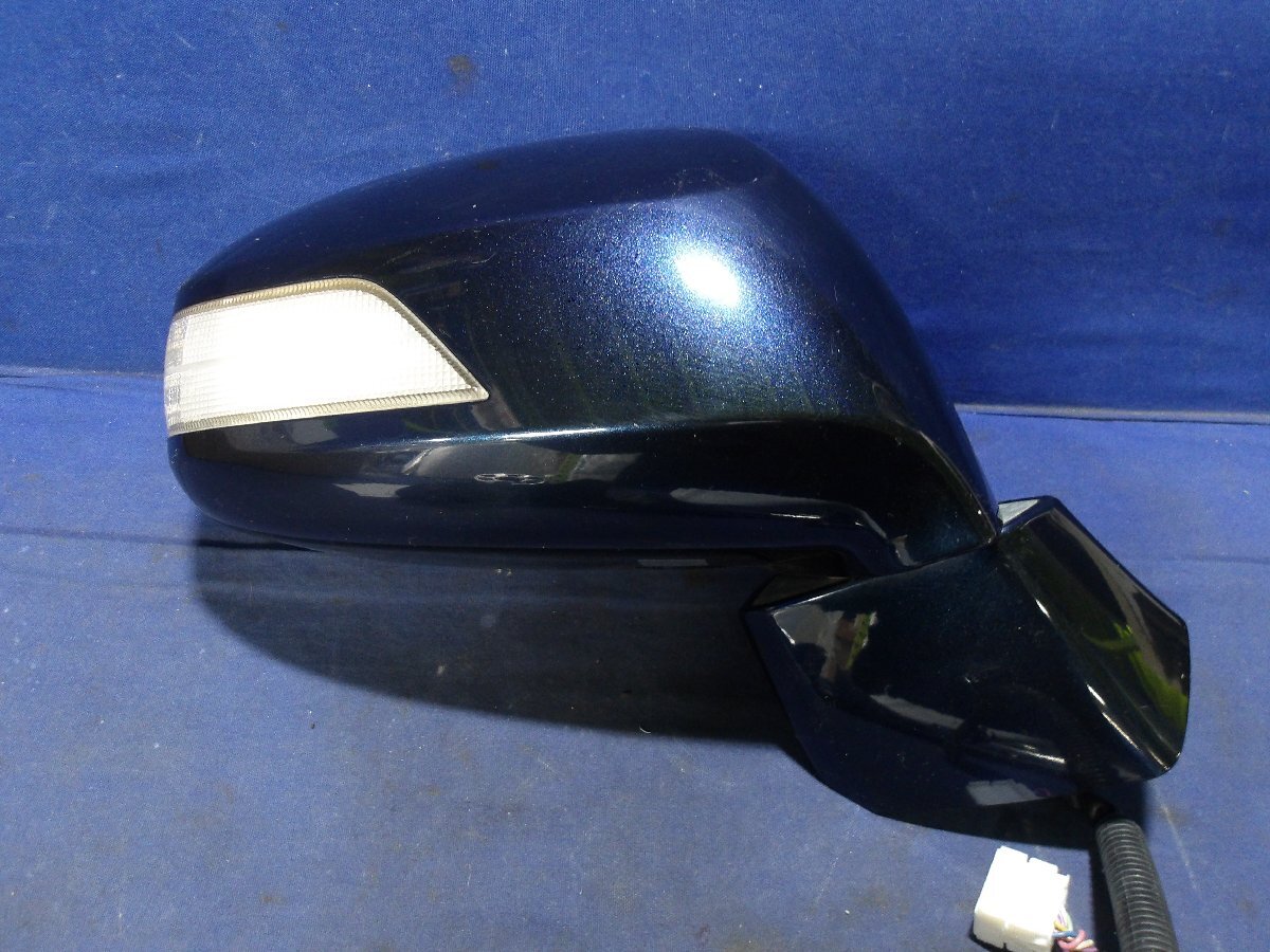 【C】ホンダ フリード GB3 純正 右ドアミラー 電動格納 ヒーターなし 7P ターン付 プレミアムナイトブルーパール/-B557P拍卖