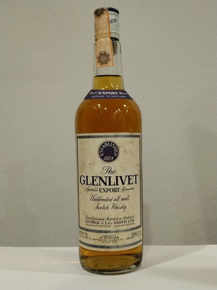 70年代 グレンベット エクスポートリザーブ glenlivet export reserve /検索用 スプリングバンク ラフロイグ マッカラン拍卖