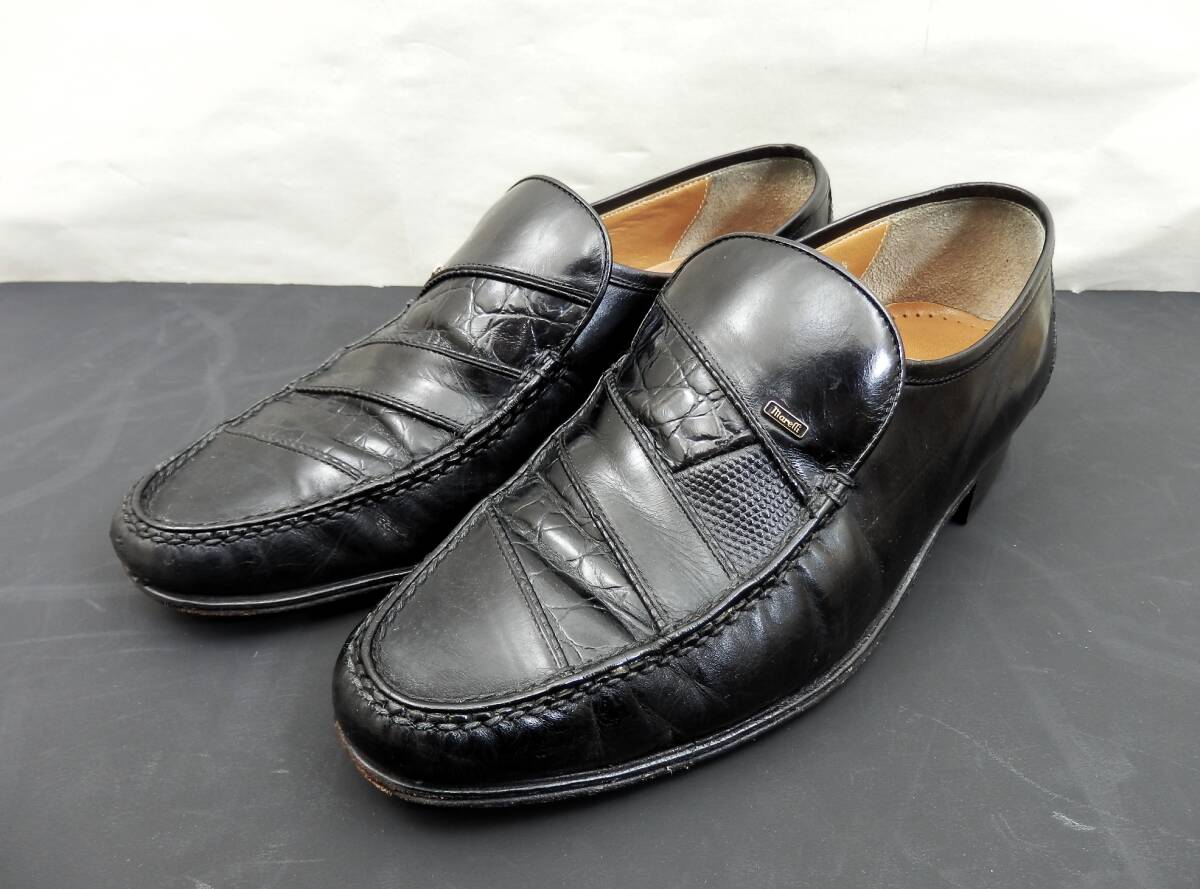 marelli ITALIAN 24.5EE メンズシューズ 約525g 現状品 売り切り拍卖