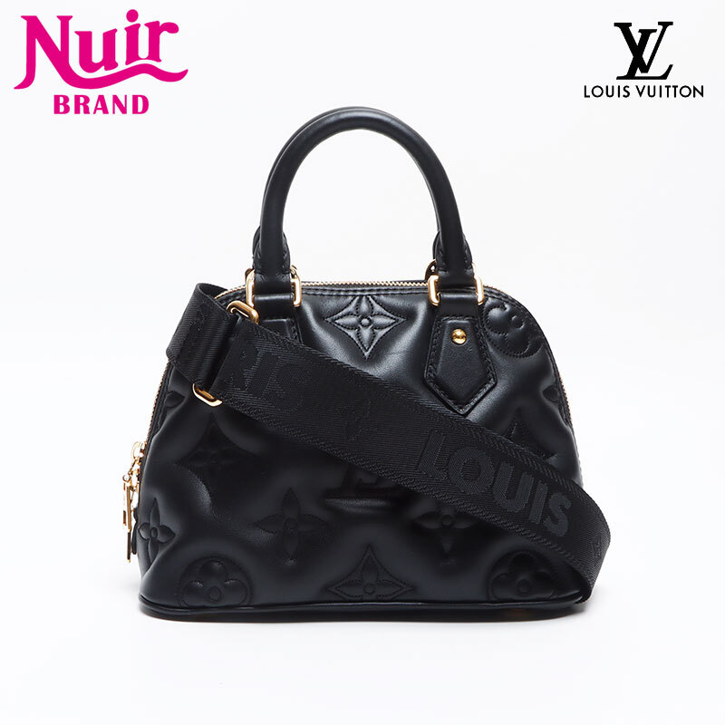 ルイ・ヴィトン LOUIS VUITTON ハンドバッグ アルマBB ソフトレザー バブルグラム M59793 ブラック拍卖